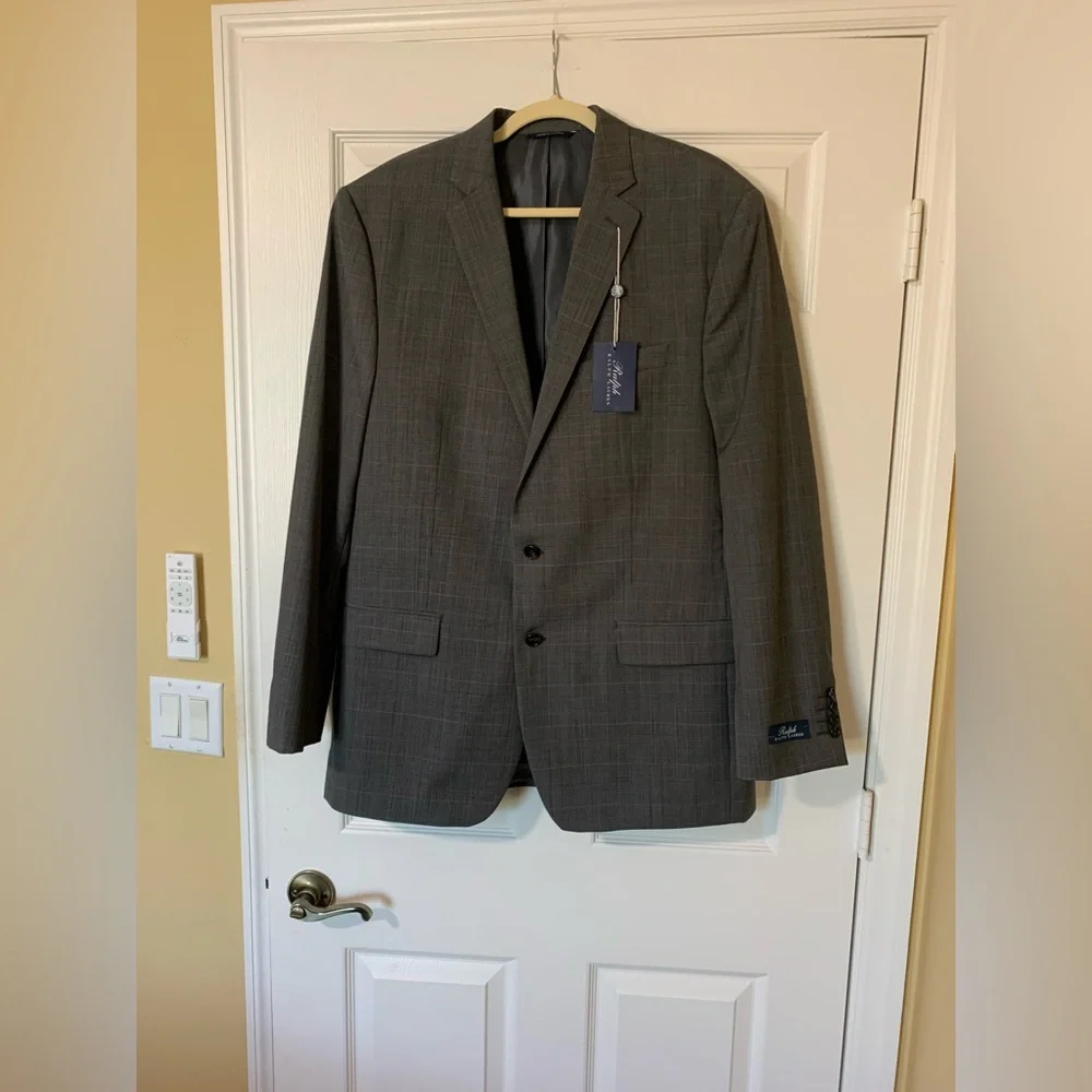 Ralph Lauren‎ Men’s Blue Label 2-Piece Athletic Fit Suit 44Long 38Wide